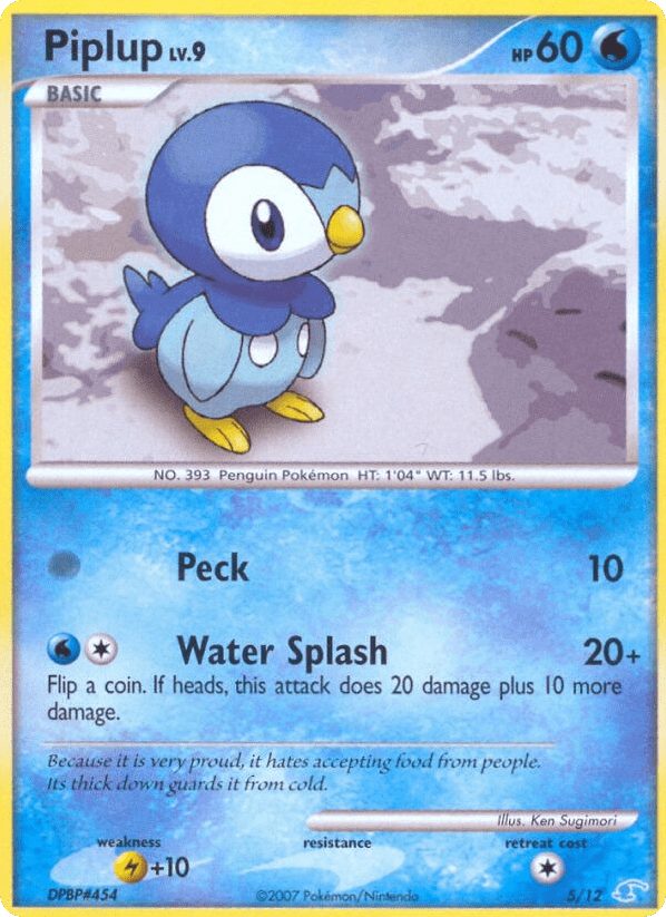 Piplup tk3a-5 Common from DP Trainer Kit Manaphy Set