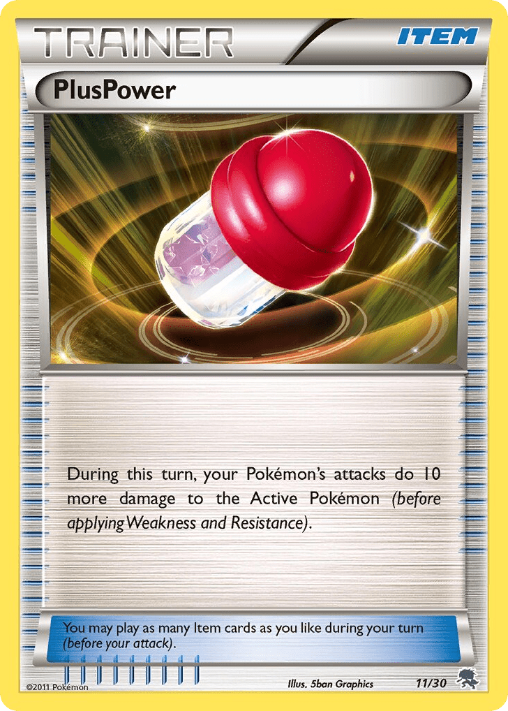PlusPower tk5a-11 Common from BW Trainer Kit Zoroark Set