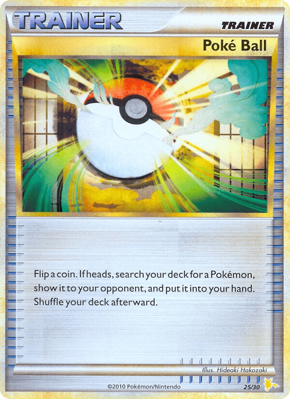 Poké Ball tk4a-25 Common from HGSS Trainer Kit Raichu Set