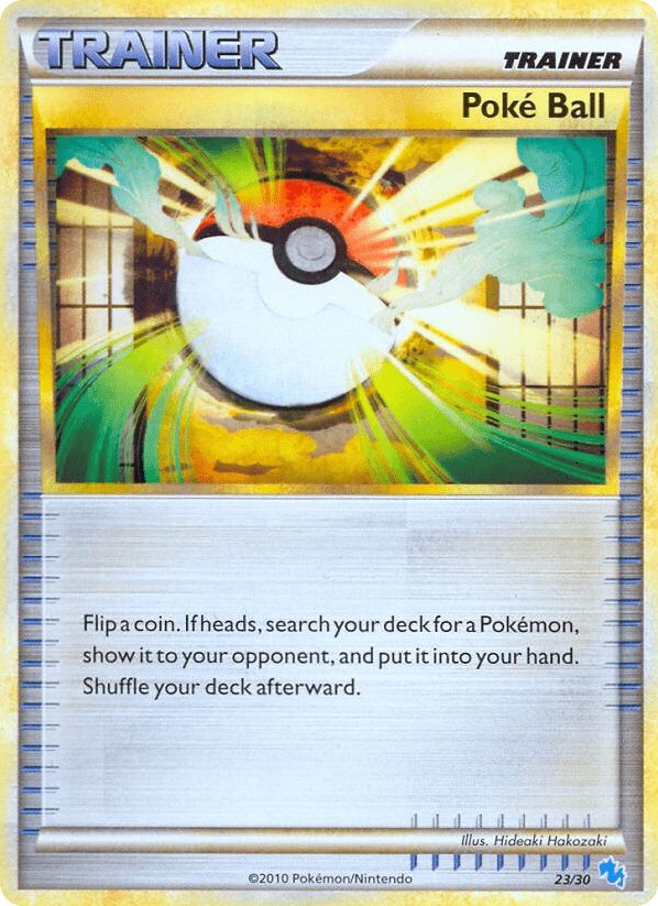 Poké Ball tk4b-23 Common from HGSS Trainer Kit Gyarados Set