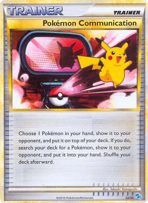 Pokémon Communication tk4b-22 Common from HGSS Trainer Kit Gyarados Set