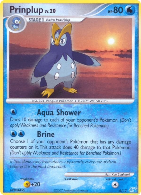 Prinplup tk3a-6 Common from DP Trainer Kit Manaphy Set