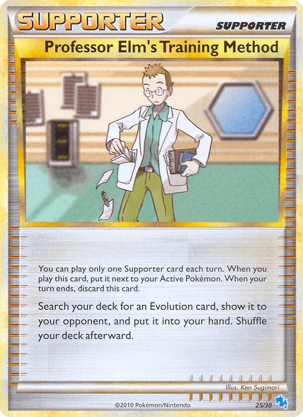 Professor Elm’s Training Method tk4b-25 Common from HGSS Trainer Kit Gyarados Set