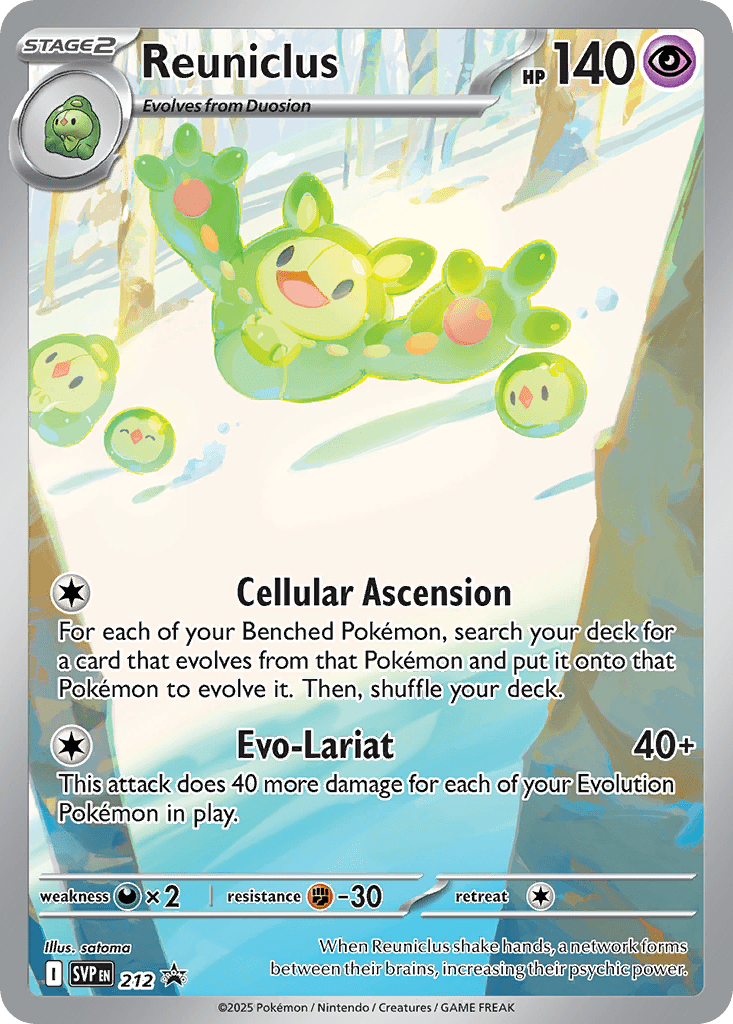 Reuniclus svp-212 Promo from Scarlet & Violet Black Star Promos Set