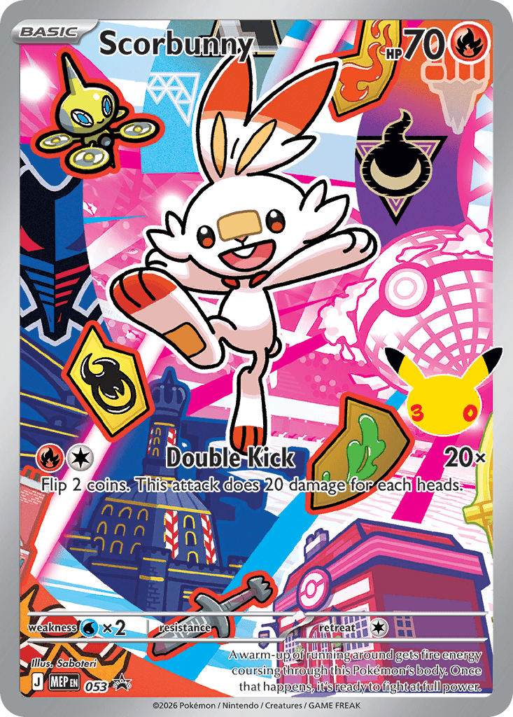Scorbunny mep-53 Promo from Mega Evolution Black Star Promos Set