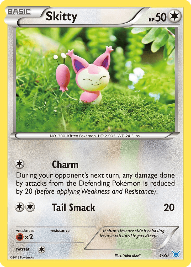 Skitty tk8a-1 Common from XY Trainer Kit Latios Set