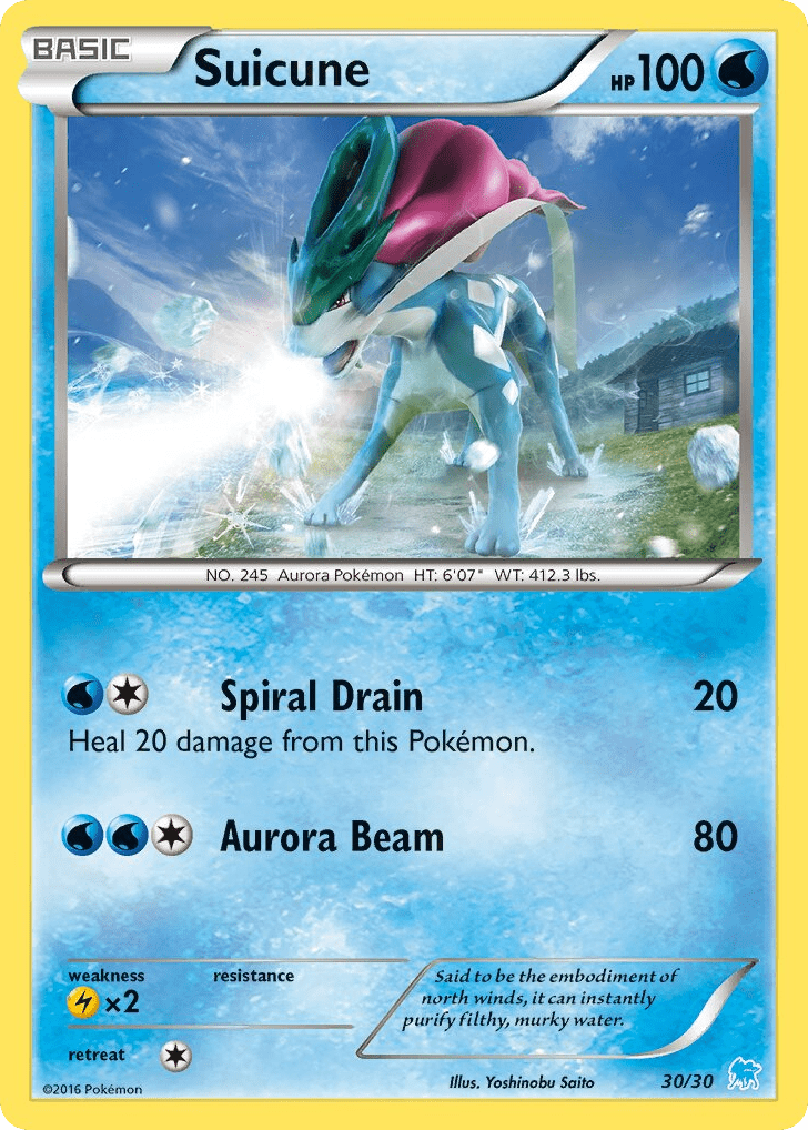 Suicune tk9a-30 Common from XY Trainer Kit Suicune Set