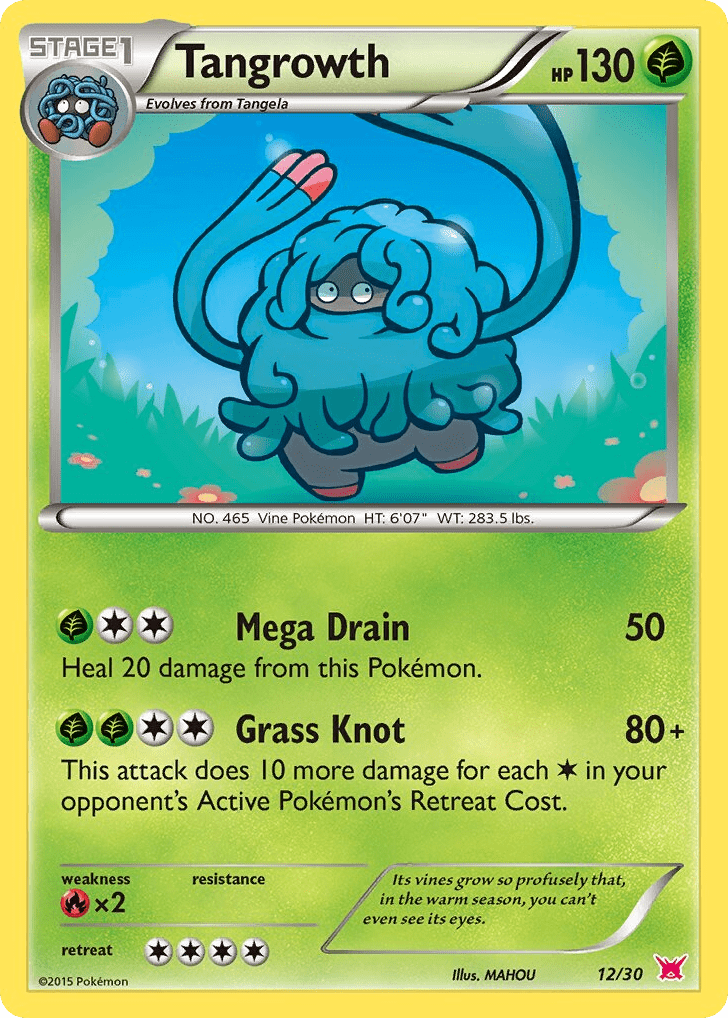 Tangrowth tk8b-12 Common from XY Trainer Kit Latias Set