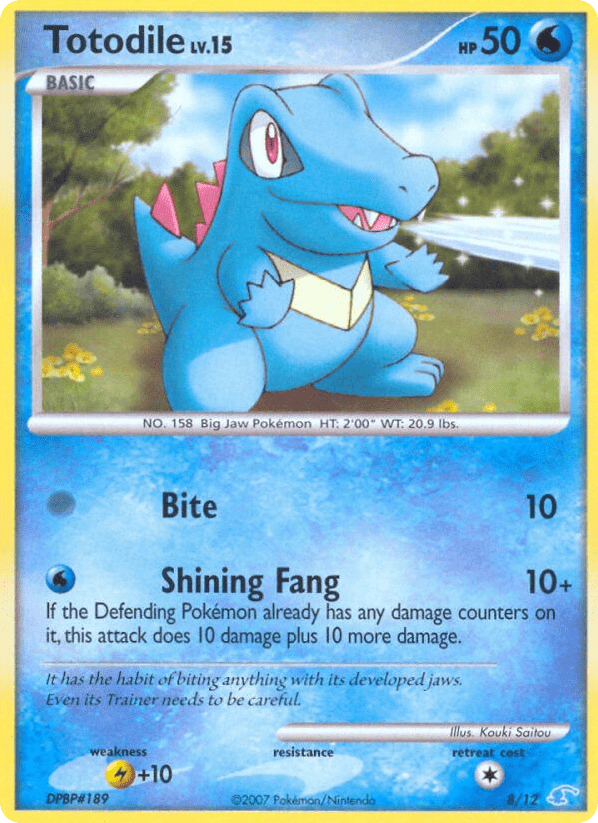 Totodile tk3a-8 Common from DP Trainer Kit Manaphy Set