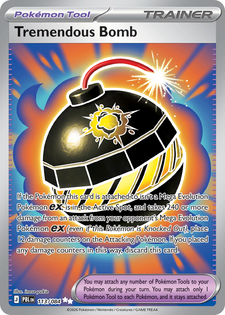 Tremendous Bomb me5-113 Ultra Rare from Pitch Black Set