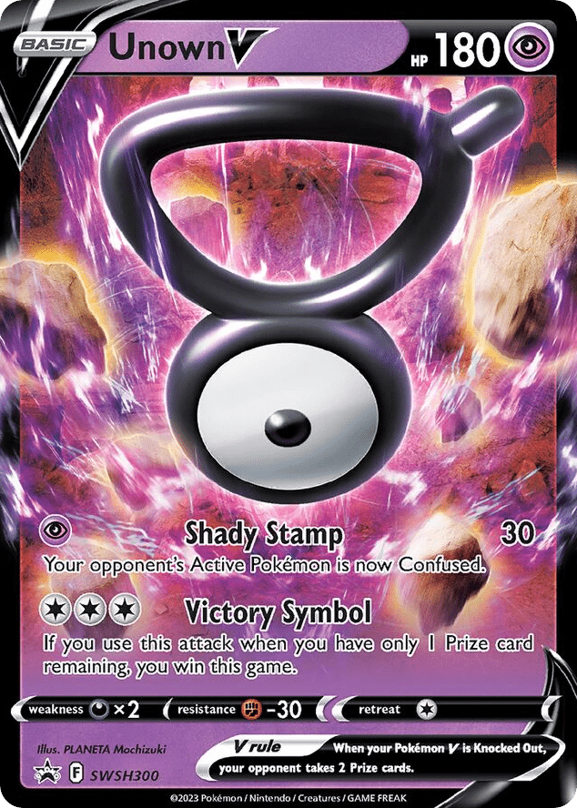 Unown V swshp-SWSH300 Promo from SWSH Black Star Promos Set