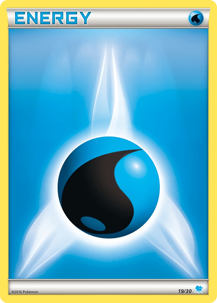 Water Energy tk9a-19 Common from XY Trainer Kit Suicune Set