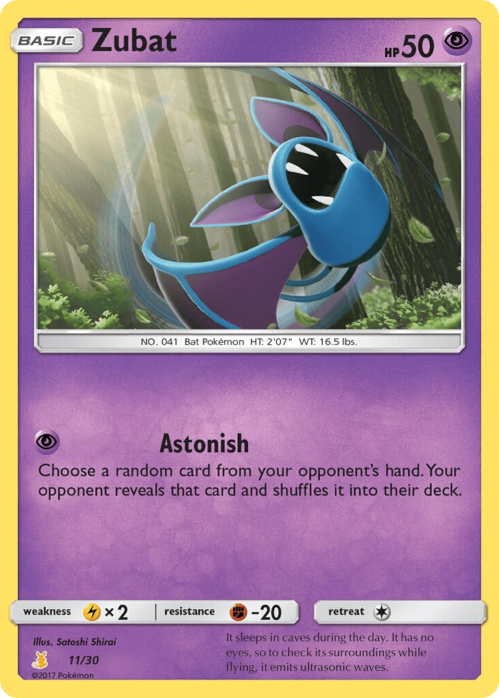 Zubat tk10b-11 Common from SM Trainer Kit Alolan Raichu Set