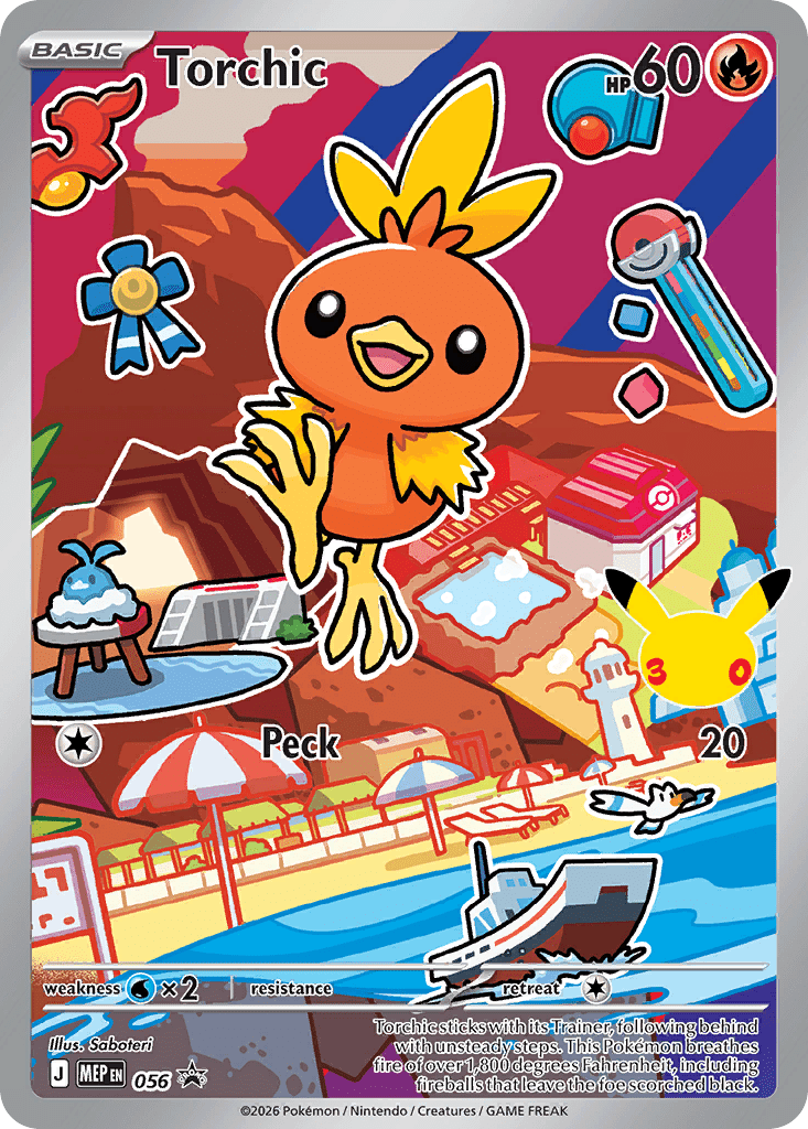Torchic mep-56 Promo from Mega Evolution Black Star Promos Set