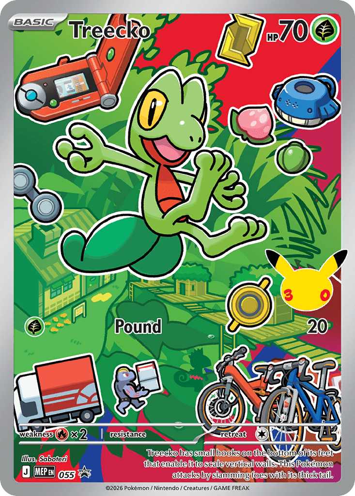 Treecko mep-55 Promo from Mega Evolution Black Star Promos Set