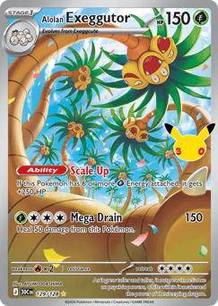 Alolan Exeggutor me55-129 Illustration Rare from 30th Celebration Set