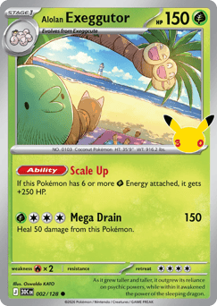 Alolan Exeggutor me55-2 Common from 30th Celebration Set