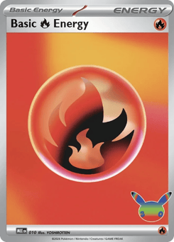 Basic Fire Energy mee-10 Common from Mega Evolution Energies Set