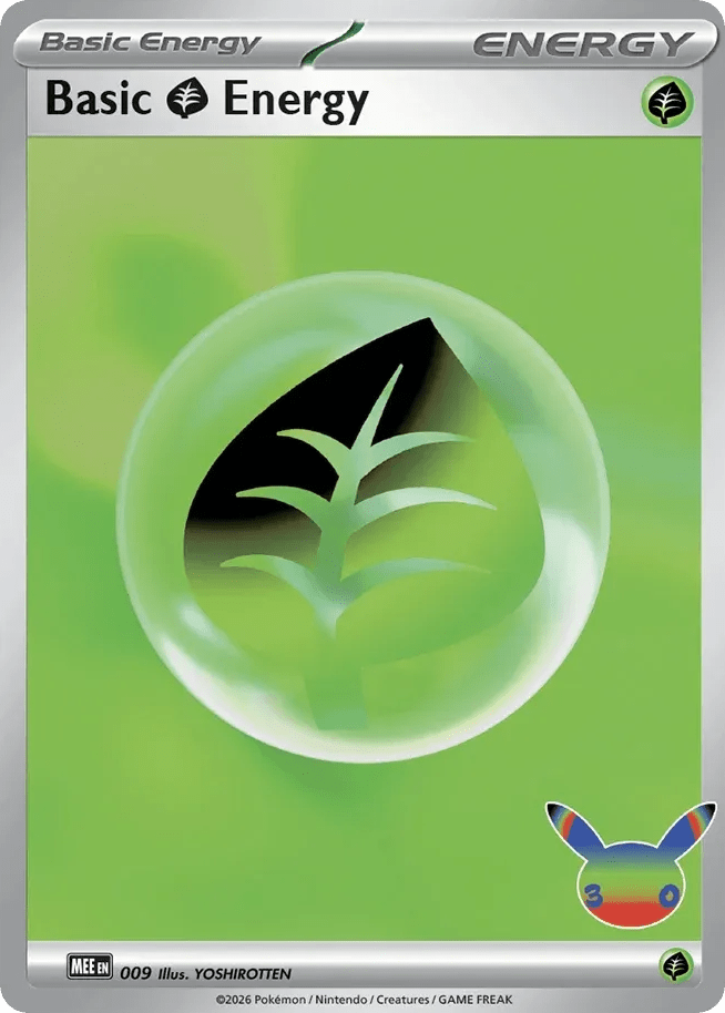Basic Grass Energy mee-9 Common from Mega Evolution Energies Set