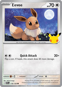 Eevee me55-118 Common from 30th Celebration Set