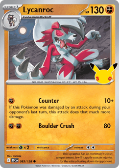 Lycanroc me55-85 Common from 30th Celebration Set