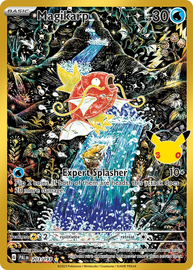 Magikarp me55c-203 Illustration Rare from 30th Celebration: Classic Collection Set