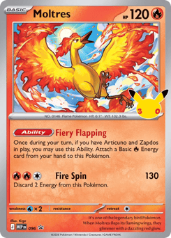 Moltres mep-96 Promo from Mega Evolution Black Star Promos Set