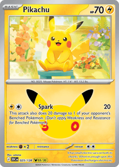 Pikachu me55-25 Pikachu Rare from 30th Celebration Set