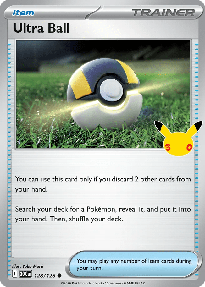 Ultra Ball me55-128 Common from 30th Celebration Set