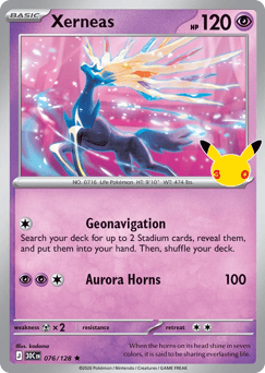 Xerneas me55-76 Rare from 30th Celebration Set