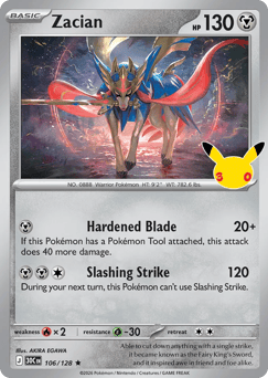 Zacian me55-106 Rare from 30th Celebration Set