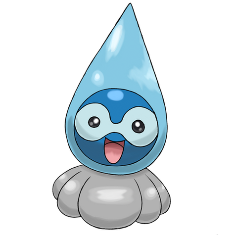 Castform Rainy Official Artwork